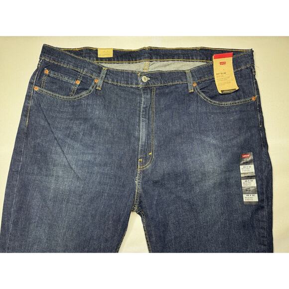 NWT Levis 511 Men's Slim Fit Straight Leg Blue Denim Jeans - Size 46x29 - Picture 3 of 9
